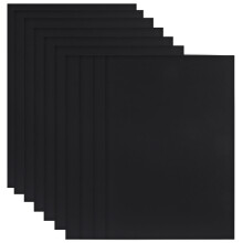 25 Stück Bastelalbumpapier, 29,70 x 21,00 x 0,10 cm, Schwarz