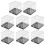 Boîte de présentation standard pour minéraux, 8 cubes transparents 1