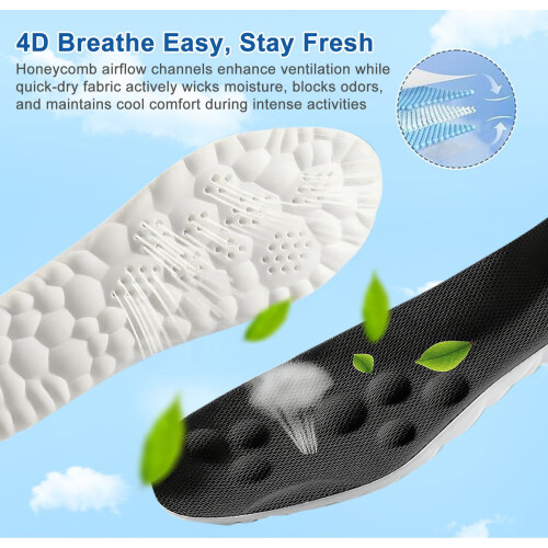 Πάτοι 4D Shoe Cloud για άνδρες και γυναίκες, μαξιλάρι αφρού μνήμης με υποστήριξη 2