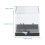 Boîte de présentation standard pour minéraux, 8 cubes transparents 4
