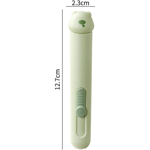 2in1 Sewing Seam Ripper and Automatic Needle Threader Tool with Compact Safe Storage Design Green 2