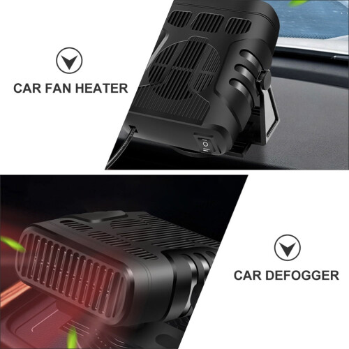 Riscaldatore/sbrinatore portatile per auto con ventola USB 2