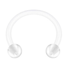 Labret-Piercing, transparent, weich, antiallergisch, aus Acryl, für Zungen-, Bauchnabel-, Lippen- und Augenbrauenpiercing, Einheitsgröße