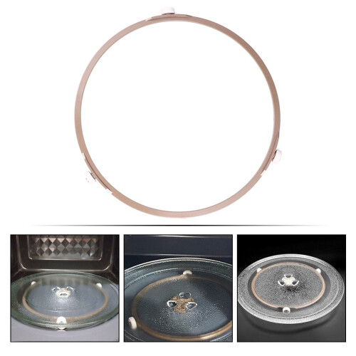 Prato de vidro para micro-ondas, 1 peça, 17,8 x 17,8 x 1,4 cm 2