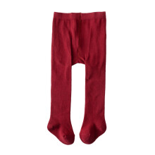 Vauvan tyttöjen sukkahousut, paksut leggingsit, sukkahousut, puuvillaiset sukkahousut taaperoille (punaiset, 0-9 kuukautta)