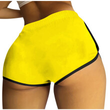 Pantaloncini lulshou da donna, pantaloncini casual da donna alla moda e sexy a tinta unita, pantaloncini a vita alta da donna, pantaloncini da