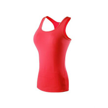Top da allenamento yoga a compressione da donna 10Colors, ad asciugatura rapida, con spalline incrociate sulla schiena.