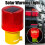 Freigabe! Solarbetriebene LED-Warnleuchte mit Blitzlicht, Absperrleuchte E4U1 4