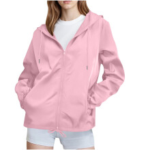 Veste imperméable femme, respirante et fine, coupe-vent avec capuche, idéale pour le vélo, les voyages et les activités de plein air. Tailles S