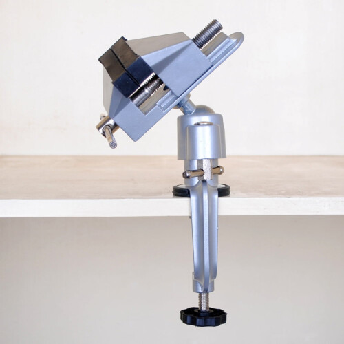 Étau de perceuse KALLORY pour établi de menuisier, argent
