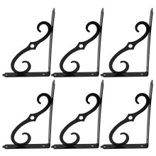 Lúibín Seilfe Teaghlaigh OUNONA6Pcs Tacaíocht Seilfe Lúibín Uilleach Lúibín Seilfe Triantánach Sealbhóir