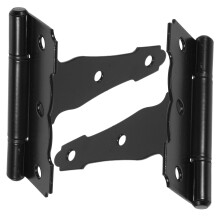 Kit de charnières de porte robustes pour portail et clôture en bois (2 pièces)