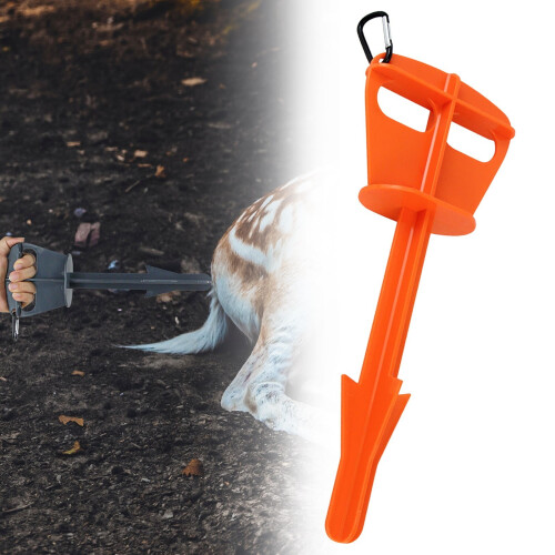 Deer and Large Animal Anal Cleaning Tool Orange 1
