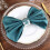 BalsaCircle5Pièces Serviettes de table 50 cm en polyester, couleur bleu sarcelle paon 6