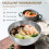 Conjunto de 2 tigelas para salada em aço inoxidável 5