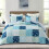 Πάπλωμα Patchwork King Size, Διπλής Όψης Κάλυμμα με Μπόχο Λουλούδια, Ελαφρύ & Μαλακό, 2 1