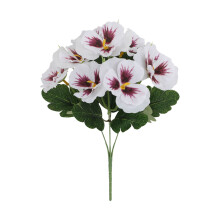 1 Bunds künstliche Outdoor-Blumen, UV-beständige künstliche Stiefmütterchen, Seidenblumen für Garten, Pflanzkübel, Terrasse, Veranda und als
