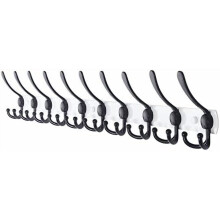 Wall-Mounted Coat Rack – Stainless Steel with 5 Hooks,