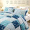 Πάπλωμα Patchwork King Size, Διπλής Όψης Κάλυμμα με Μπόχο Λουλούδια, Ελαφρύ & Μαλακό, 2 4
