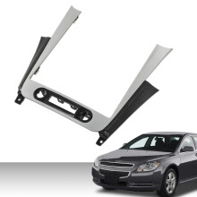 Moldura do painel do rádio com saída de ar para Chevy Malibu 2008-2012 (prata e preto)
