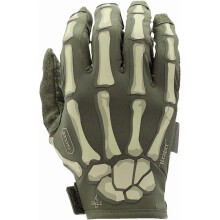 Reaper Ghost Green Skeleton Handsker - Tynde og lette til Airsoft, Paintball, Cykling, Motorcykel, Multifunktion (Medium)