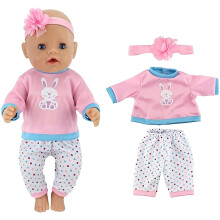 Ropa para muñecas reborn Aonerit para muñecas bebé de 18 pulgadas, conjunto de ropa y accesorios para muñecas, regalo de juego de imitación para