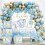 Διακοσμήσεις για Baby Shower με Μπλε Ελέφαντα για Αγόρι – Φόντο, Τραπεζομάντιλο, Αψίδα 1