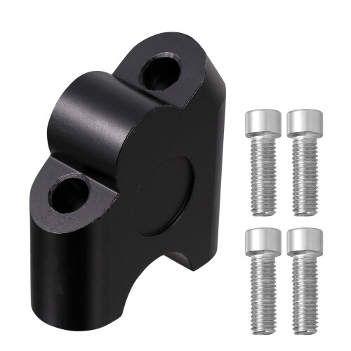 Handlebar Riser Motorcycle Handlebar Riser Clamp - Universal & Modified (Black)(2.28X2.09X0.87Inch) 1