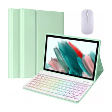 Verlichte toetsenbord- en muishoes compatibel met Galaxy Tab A9+ 11'' - Premium bescherming en verbeterde type-ervaring