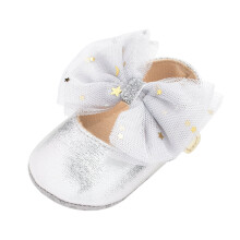 Zapatos planos tipo Mary Jane con lazo y suela de goma para bebés niñas de Elainilye. Zapatos de princesa para primeros pasos. Zapatos para niñas