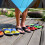 Men's summer beach flip flops green size 10 7