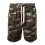 ProGo Heren Casual Basic Fleece Shorts met Elastische Taille (Forest Camo, Medium) 1