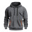 Herren-Kapuzenpullover, lässiger Kapuzenpullover mit Kordelzug, leichter Sportpullover mit Tasche, Größe XL 3