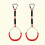 Worgeous2 peças de argolas de ginástica para crianças, conjunto de brinquedos para escalada ao ar livre, 25 cm (10 polegadas) 1