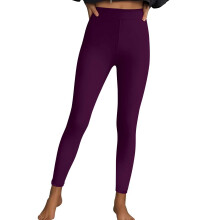 Damen-Yogahose mit hohem Bund, Stretch, weiches, milchseidenartiges Material, Spandex-Polyester-Mischung, schmale Passform, Größen S–3XL,