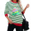 Dame sweatshirt med juleprint og lange ærmer 5
