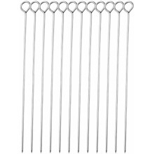 10 inch metalen barbecuespiesen, roestvrijstalen barbecuespiesen, shish kebabspiesen (12 stuks)