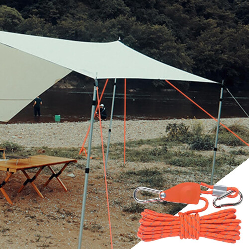 Σχοινί κάμπινγκ Hikeman με τροχαλία καστάνιας, ρυθμιζόμενα σχοινιά για 1