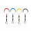 Worgeous2 peças de argolas de ginástica para crianças, conjunto de brinquedos para escalada ao ar livre, 25 cm (10 polegadas) 7