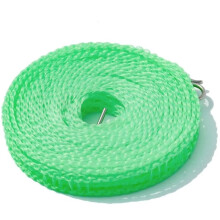 Portable Clothesline Windproof Travel Rope 5m Lightweight Antiskid for Camping Hotel Balcony Green