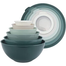 Sett med stablede boller – BPA-fri plast med lokk,