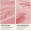 King Size Pink Comforter Set Boho Pintuck 3-Piece 3