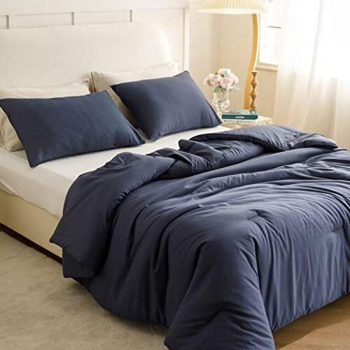 Navy Blue Twin/Twin XL Comforter Set 1 Piece Comforter + 1