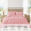 King Size Pink Comforter Set Boho Pintuck 3-Piece 2