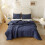 Navy Blue Twin/Twin XL Comforter Set 1 Piece Comforter + 1 7