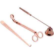 Ensemble d'outils pour bougies 3 pièces : éteignoir, coupe-bougies et plongeur