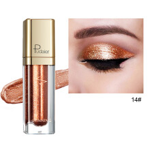 Ombre à paupières liquide scintillante Pudaier 18 couleurs, teinte Diamant nacré, 5 ml — Idéale pour le maquillage de rentrée scolaire et de