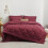 Burgundy Queen Comforter Set 7-Piece 2