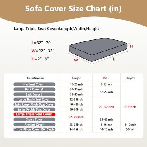 Stretch-Sofakissenbezug – Rosa-Beige, Großes Dreisitzer-Sofa 2