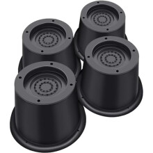 Ronde bedverhogers van 5 cm (2 inch), zwaar uitgevoerd, ronde meubelverhogers voor stoel-, tafel- en bureaupoten, bedverhogers (verpakking van 4